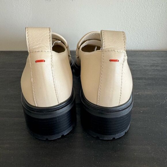 Aeyde Ruth Leather Cream Loafers 38 - Picture 6 of 10